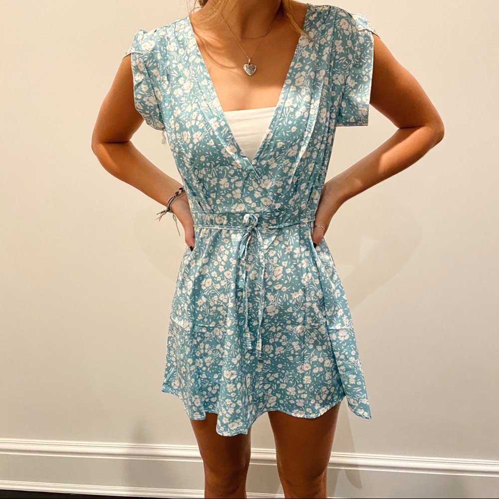 BLUE MINI DRESS